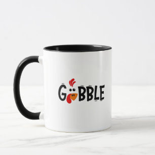 Gobble Funny Thanksgiving Turkije Feest Mok