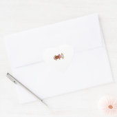 Gobble Funny Turkey Thanksgiving Family Mannen Wom Hart Sticker (Envelop)