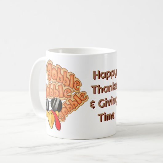 Gobble Gobble Café Mug (Devant gauche)