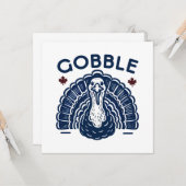 Gobble Gobble Kaart (Voorkant / Achterkant in situ)