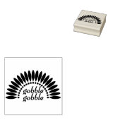 Gobble Gobble Rubberstempel (Gestempeld)