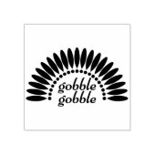 Gobble Gobble Rubberstempel (Afrduk)