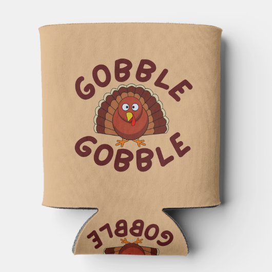Gobble Gobble Thanksgiving  Blikjeskoeler (Achterkant)