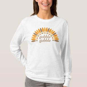 Gobble Gobble Thanksgiving Long T-shirt à manches