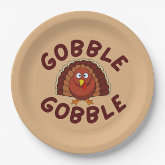 Gobble Gobble Thanksgiving  Papieren Bordje