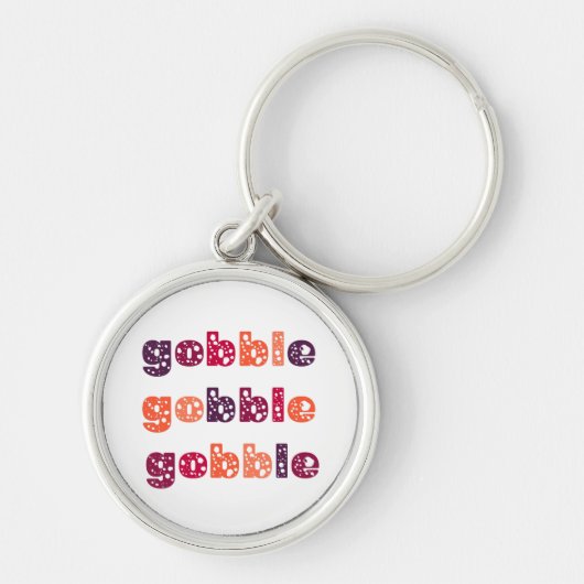 Gobble Gobble Thanksgiving Sleutelhanger (Voorkant)