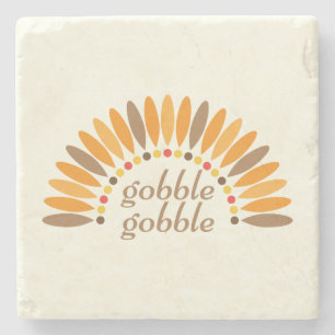 Gobble Gobble Thanksgiving Stenen Onderzetter