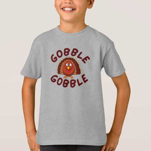 Gobble Gobble Thanksgiving T-Shirt (Voorkant)