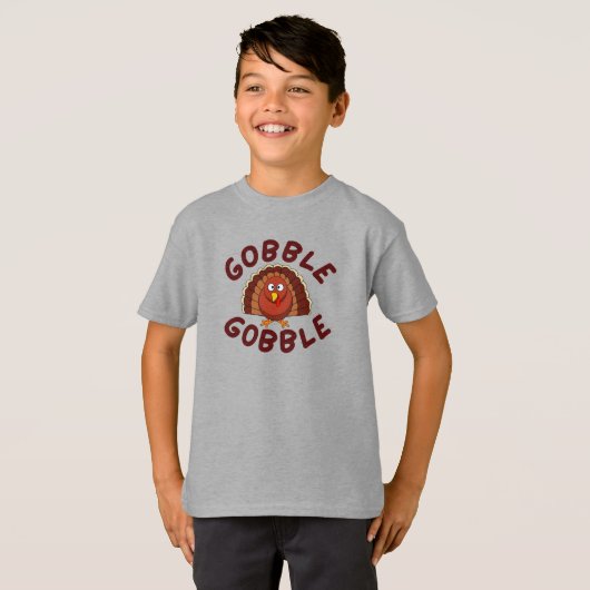 Gobble Gobble Thanksgiving T-Shirt (Devant entier)