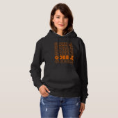 Gobble Gobble Thanksgiving Turkey Day Retro Vinta Hoodie (Voorkant volledig)