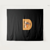 Gobble, Gobble Thanksgiving Turkije met pompoen Cl Wandkleed (Voorkant (horizontaal))