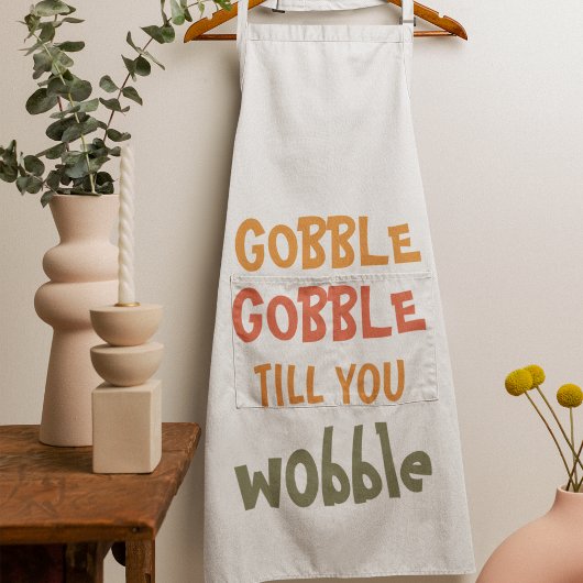 Gobble Gobble tot je wiebelt | THANKSGIVING Schort