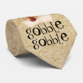 Gobble Gobble Turkey Stropdas (Opgerold)