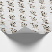 Gobble Gobble Turkey Wrapping Paper Cadeaupapier (Hoek)