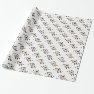 Gobble Gobble Turkey Wrapping Paper Cadeaupapier