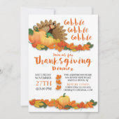 Gobble Gobble Turquie Thanksgiving Invitation (Devant)
