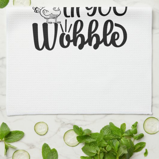 Gobble Til you Wobble Kitchen Towel Theedoek (Gevouwen)