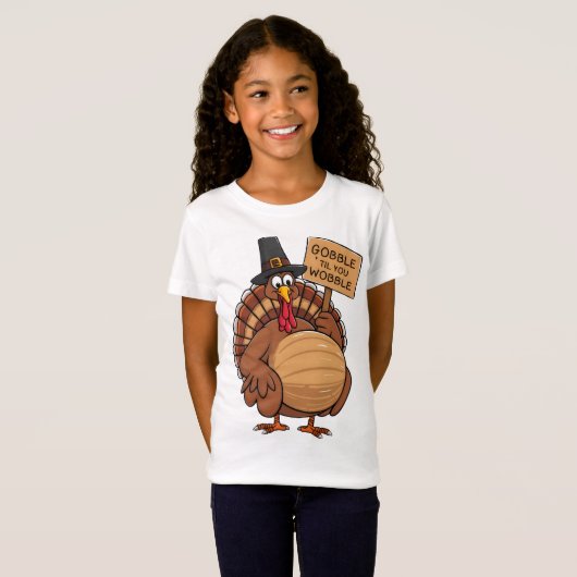 Gobble Til you Wobble T-shirt (Voorkant volledig)