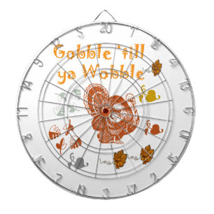 GOBBLE TILL YA WOBBLE PATTERN 2 DARTBORD