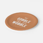 Gobble tot je Thanksgiving papier Bord wint (Gekanteld)