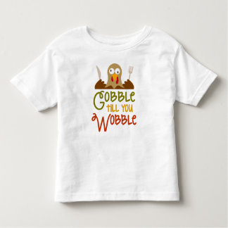 Gobble tot je Thanksgiving T-shirt wieg