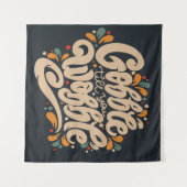 Gobble tot je wiebelt wandkleed (Voorkant (horizontaal))