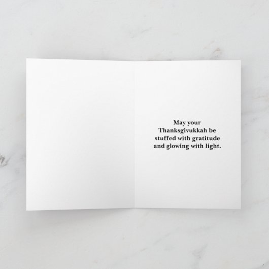 Gobble Tov! Kalkoen maakt een selfie met Menorah Kaart (Binnen)