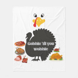 Gobble & Wobble  Fleece Deken