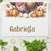 Gobble y'all western Thanksgiving Theedoek (Gevouwen)