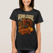 Gobbol Turkey Gobble Gool Thanksgiving Retro  T-shirt (Voorkant)