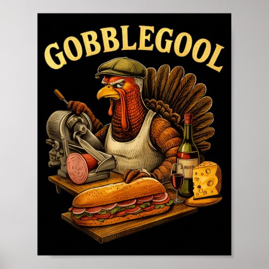 Gobbol Turkey Thanksgiving  Poster (Voorkant)