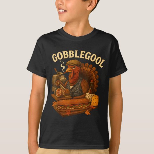 Gobbol Turkey Thanksgiving T-shirt (Voorkant)