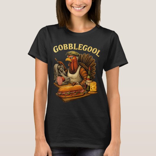 Gobbol Turkey Thanksgiving T-shirt (Voorkant)
