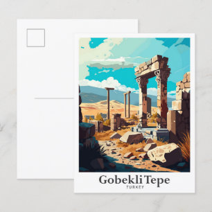 Gobekli Tepe Sanliurfa Turkije Reizen Briefkaart