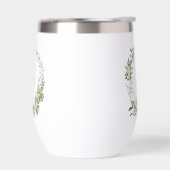 Gobelet à vin élégant avec monogramme botanique et (Gauche)