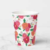 Gobelet de fête en papier Bold Blooms (Verso)