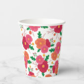 Gobelet de fête en papier Bold Blooms (Recto)