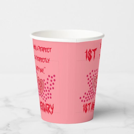 GOBELET EN PAPIER 1ER ANNIVERSAIRE (Droite)