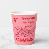 GOBELET EN PAPIER 1ER ANNIVERSAIRE (Recto)