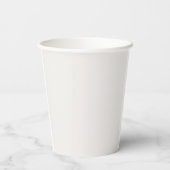 Gobelet en papier à monogramme de mariage minimali (Verso)