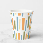Gobelet en papier à motif rétro (Verso)
