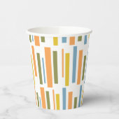 Gobelet en papier à motif rétro (Gauche)