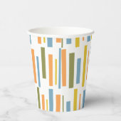 Gobelet en papier à motif rétro (Droite)