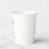 Gobelet en papier de mariage à verdure rustique d' (Gauche)