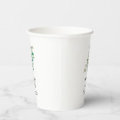 Gobelet en papier de mariage à verdure rustique d' (Droite)