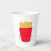 Gobelet en papier dessin animé Fries (Verso)