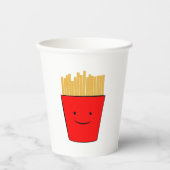 Gobelet en papier dessin animé Fries (Recto)