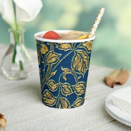 Gobelet en papier Élégance Fleur d'Or