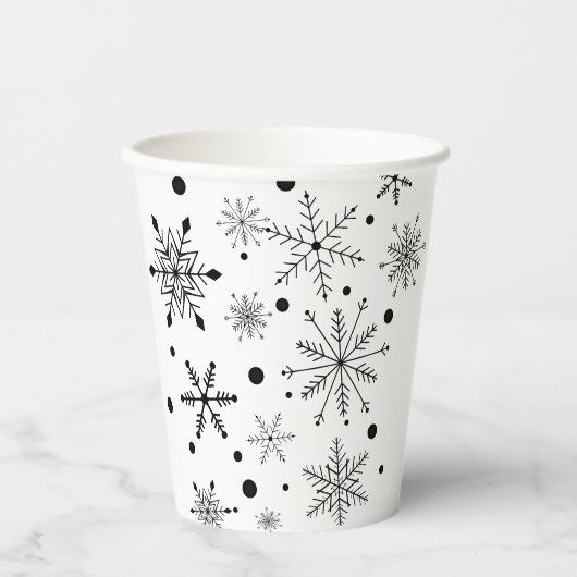 Gobelet en papier flocon de neige (Recto)