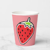 Gobelet en papier fraise (Verso)